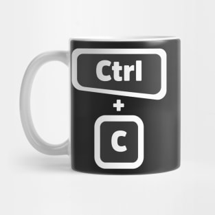 Ctrl + C  - Computer Programming - Dark Color Mug